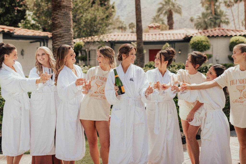 Palm Springs, Palm Springs wedding, bridal hair and makeup, bridesmaids hair and makeup