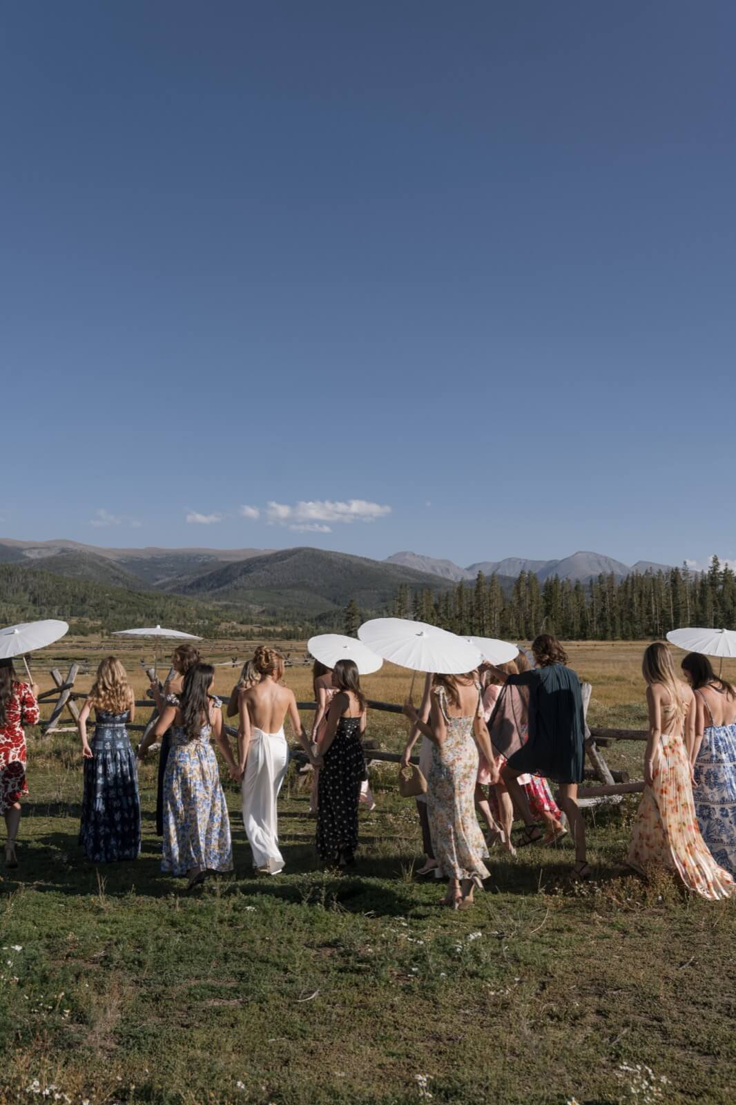Bridesmaids hair and makeup at a Colorado ranch wedding