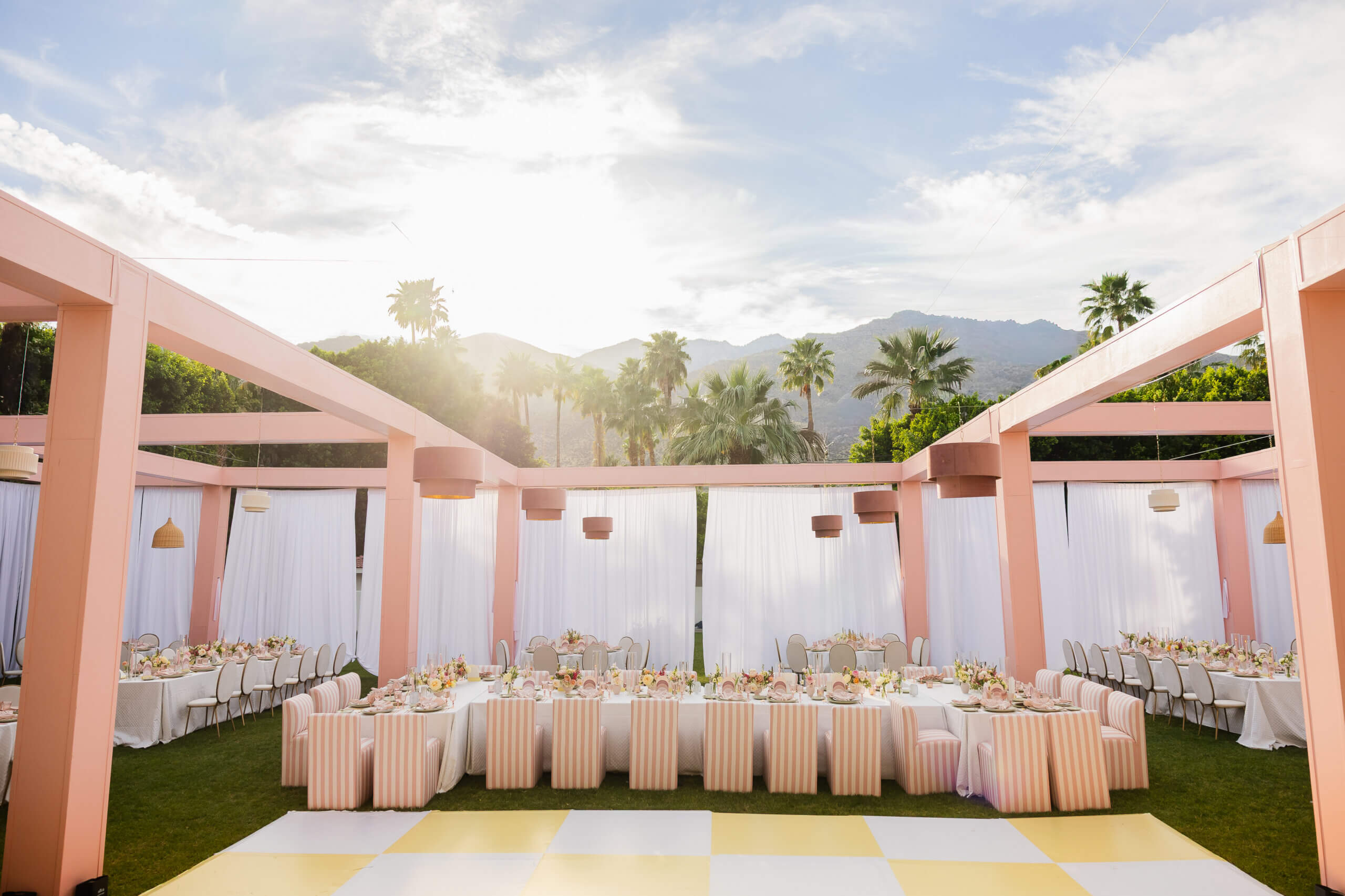 Wedding celebration at Villa Royale in Palm Springs