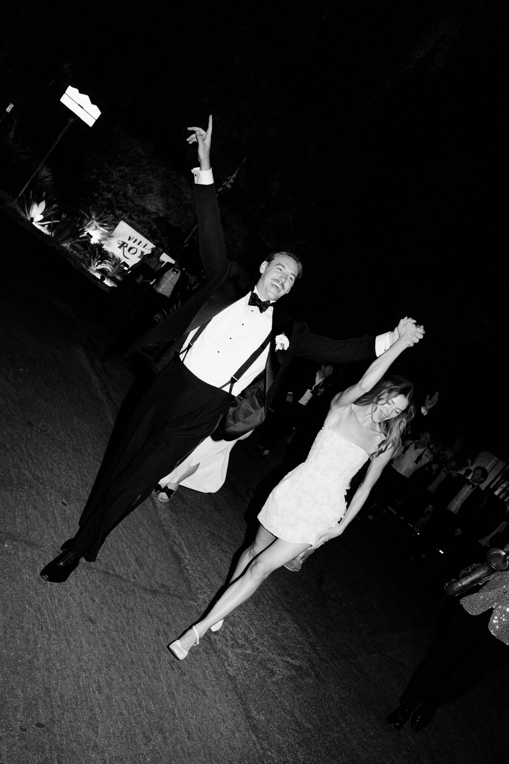 End of the night at Anna and Dan’s Villa Royale Palm Springs wedding