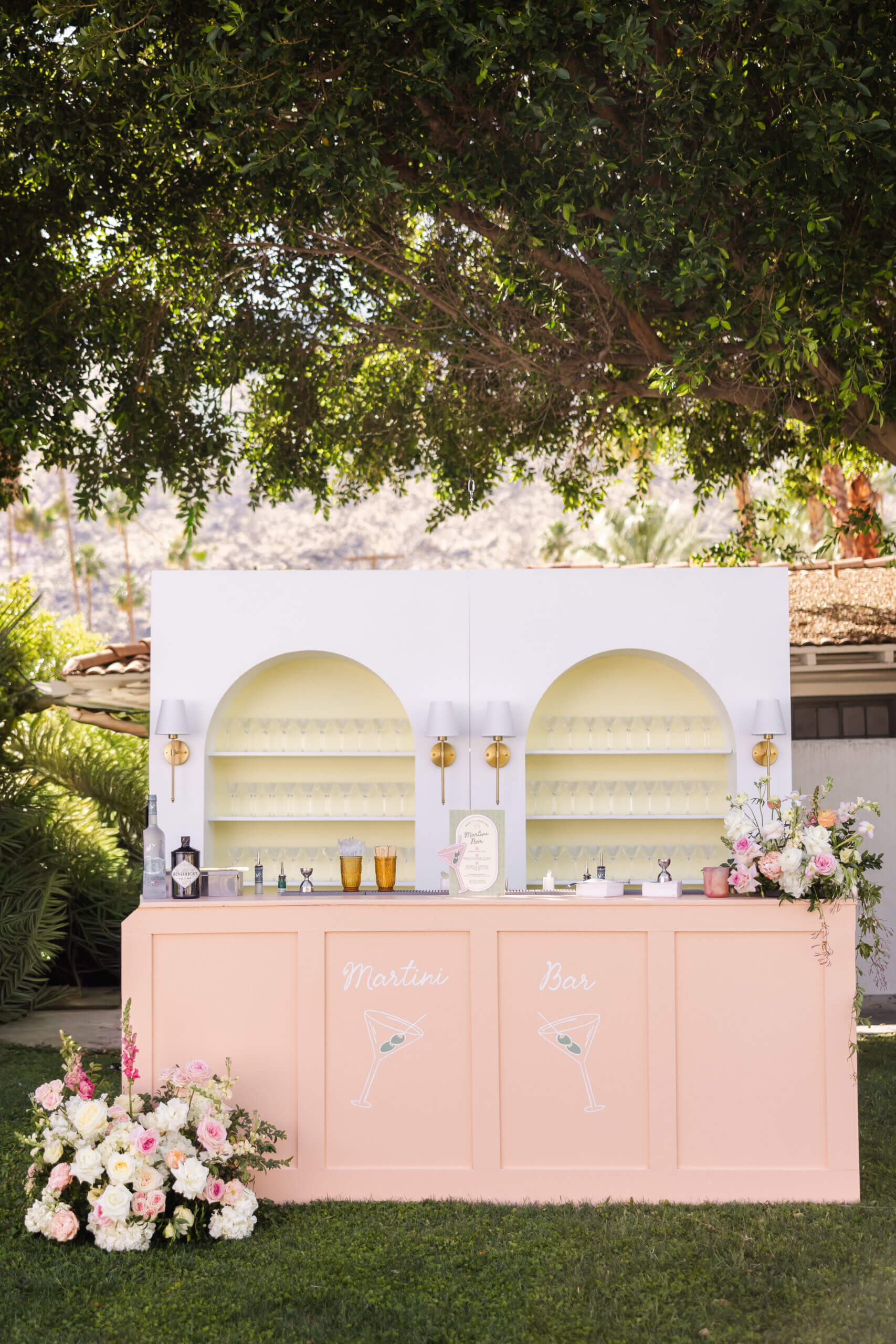 Wedding day details at Villa Royale Palm Springs styled by Elwynn + Cass
